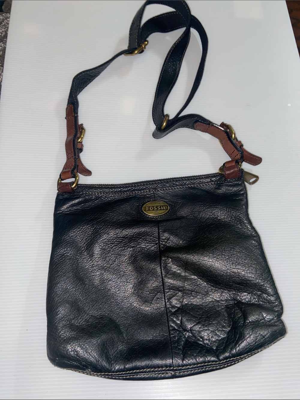 Vintage Fossil Leather Crossbody